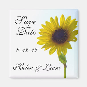Sonnenblume-Save the Date Magnet