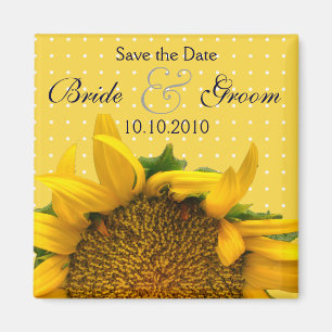 Sonnenblume Save the Date Magnet