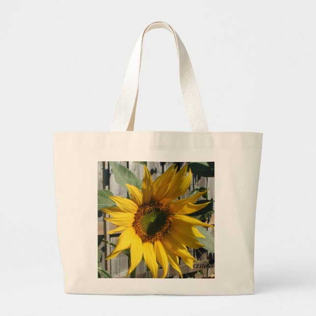 Sonnenblume-Schatten, CEHiday Jumbo Stoffbeutel (Vorne)