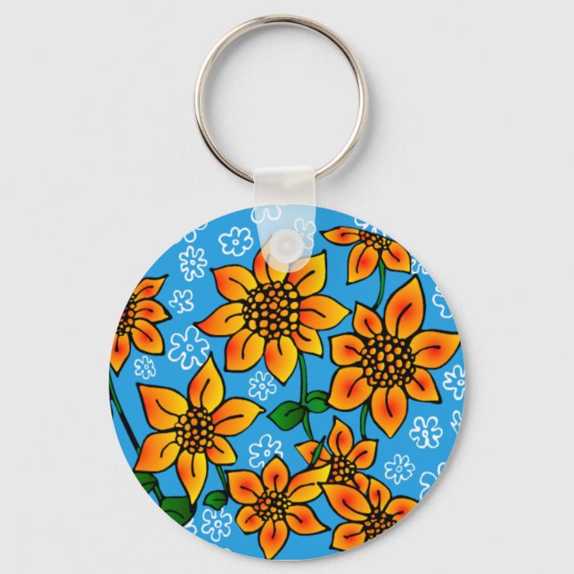 Sonnenblume Schlüsselanhänger (Vorderseite)