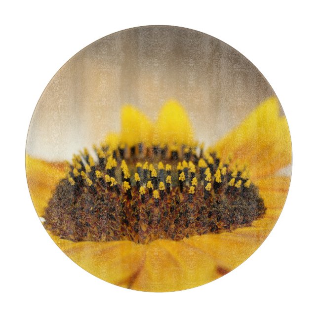 Sonnenblume Schneidebrett (Vorderseite)
