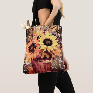 Sonnenblume Segnungen Dankbarkeit Erntedank Tasche