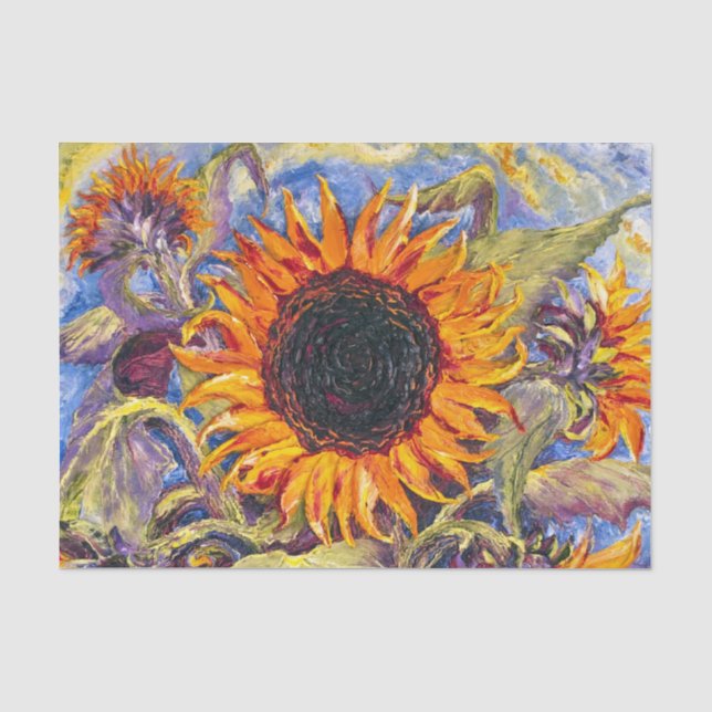 Sonnenblume-Seidenpapier Seidenpapier (Vorderseite)