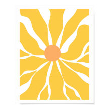 Sonnenblume Serenity Vector Abstraktes Poster