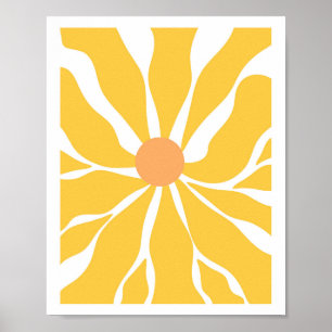 Sonnenblume Serenity Vector Abstraktes Poster