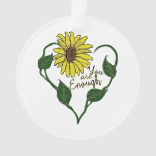 Sonnenblume Sie sind genug Ornament