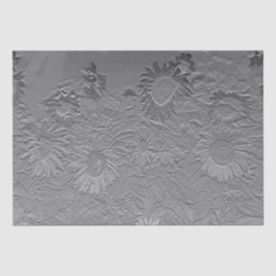 Sonnenblume Silver Grau Floral Design Decoupage Seidenpapier
