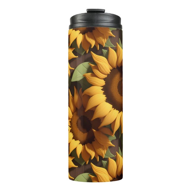 Sonnenblume Sommerblume Thermosbecher (Vorderseite)