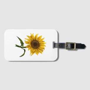 Sonnenblume Sonnenschein Floral Wasserfarbe Blume Gepäckanhänger