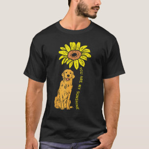 Sonnenblume Sonnenschein Golden Retriever Haustier T-Shirt