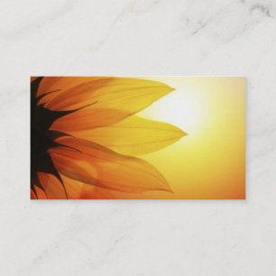 Sonnenblume-Sonnenuntergang-Visitenkarte Visitenkarte