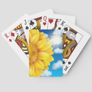 Sonnenblume Spielkarten
