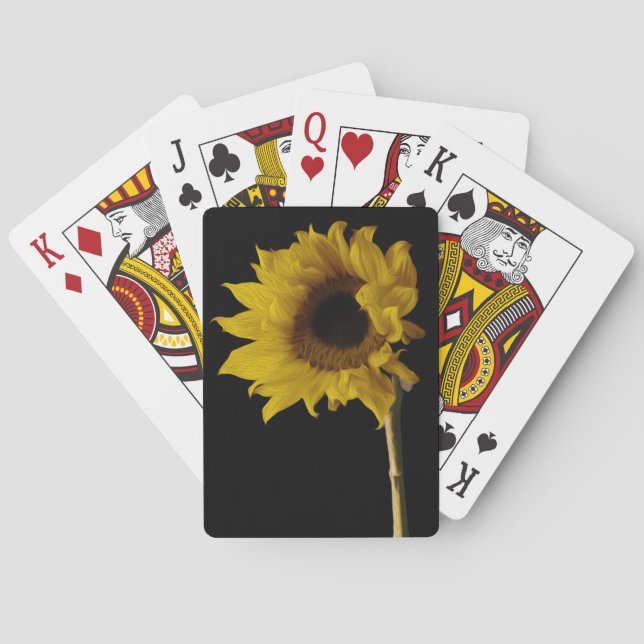 Sonnenblume Spielkarten (Rückseite)