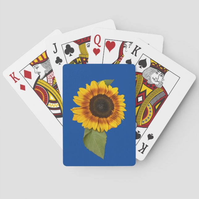 Sonnenblume Spielkarten (Rückseite)