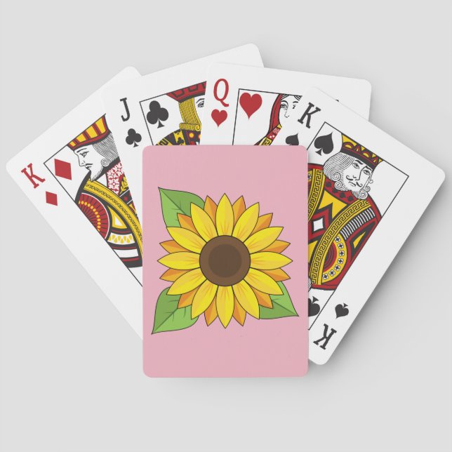Sonnenblume Spielkarten (Rückseite)