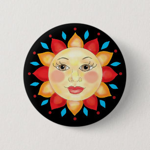 Sonnenblume Sun stellen Knopf gegenüber Button