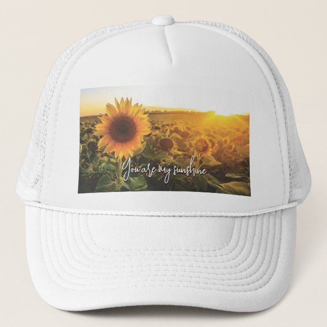 Sonnenblume Sunshine Truckerkappe (Vorderseite)