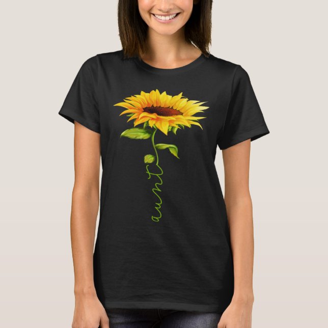 Sonnenblume Tante Muttertag Bläserner Sonnenschein T-Shirt (Vorderseite)