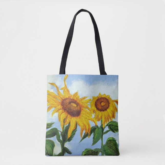 Sonnenblume-Tasche Tasche (Vorderseite)