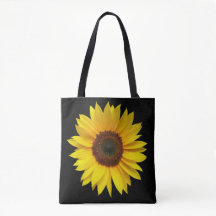 Sonnenblume-Taschen-Tasche ganz über Druck