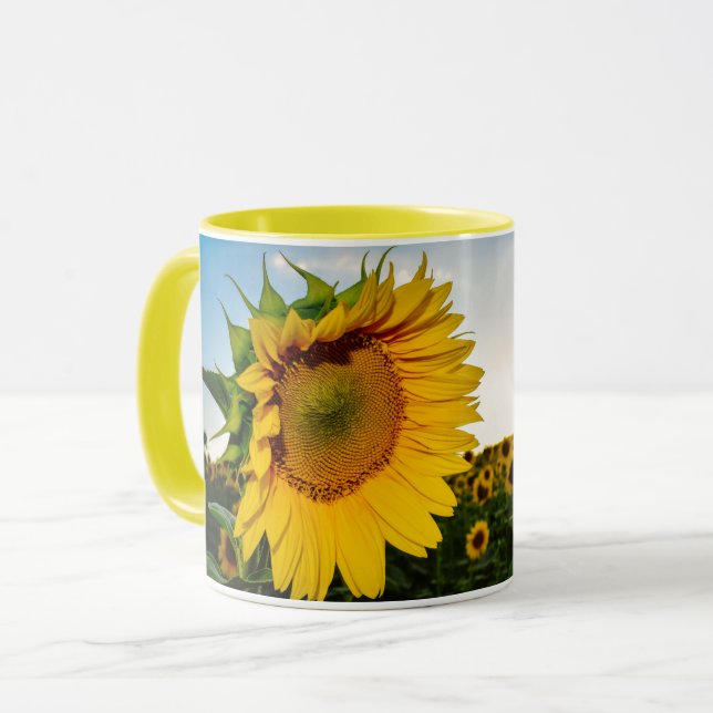 Sonnenblume Tasse (Vorderseite Links)