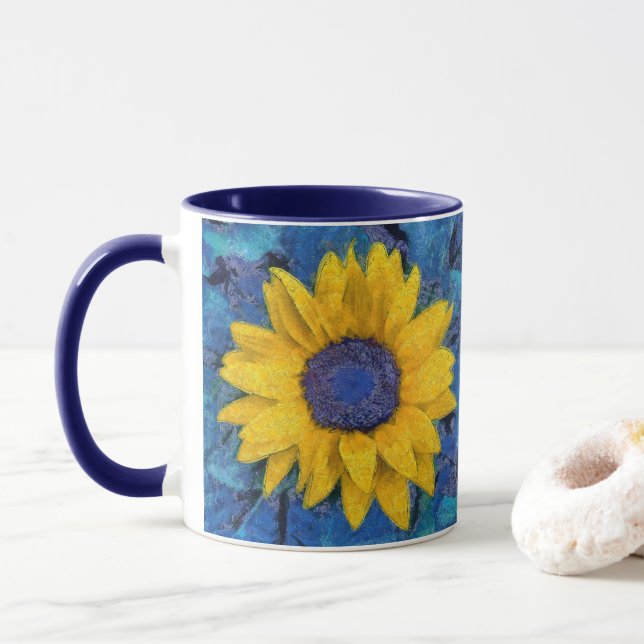 Sonnenblume Tasse (Mit Donut)