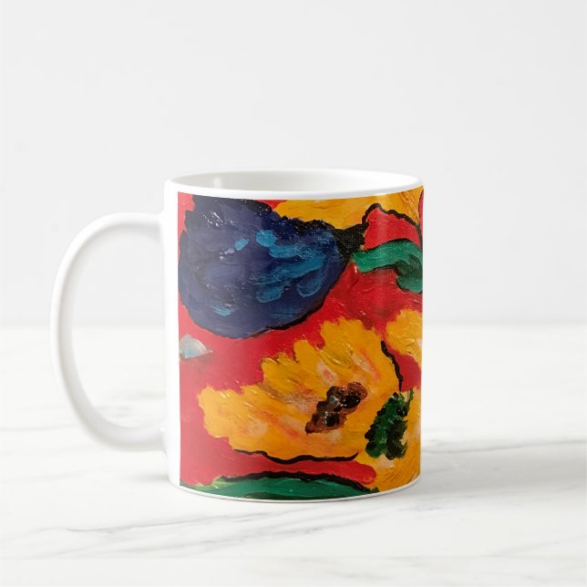 Sonnenblume-Tasse Kaffeetasse (Links)