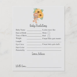 Sonnenblume Teddy Baby Dusche Vorhersagen und Rats