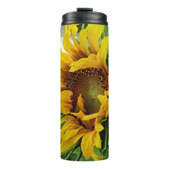 Sonnenblume Thermosbecher (Vorderseite)