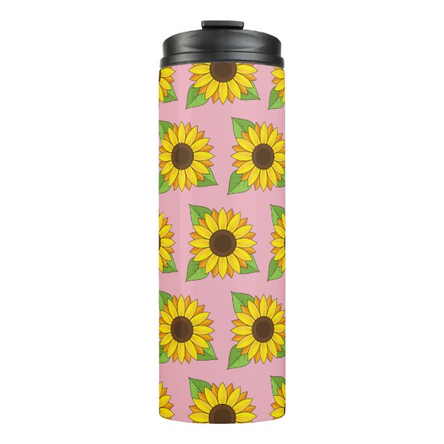 Sonnenblume Thermosbecher (Vorderseite)