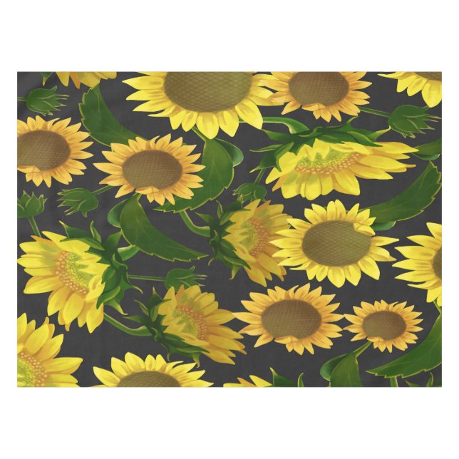 Sonnenblume Tischdecke (Vorderseite (Horizontal))