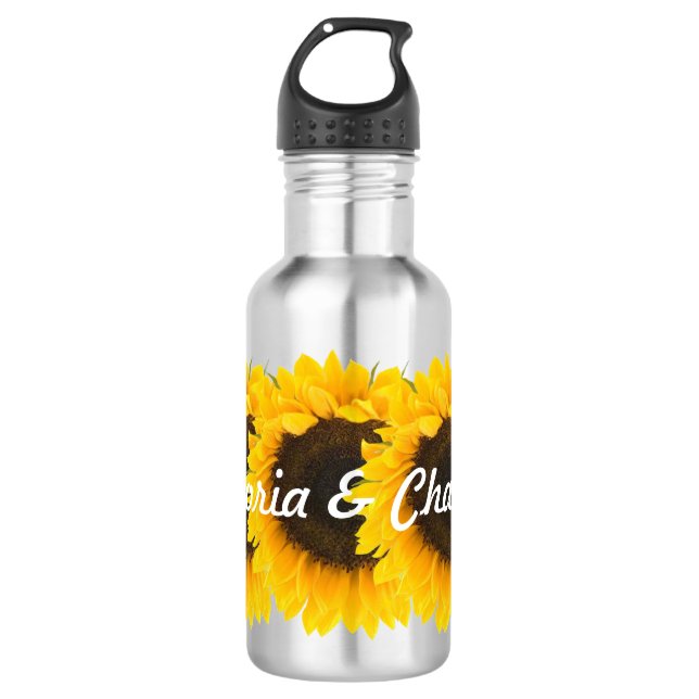 Sonnenblume Trinkflasche (Vorderseite)