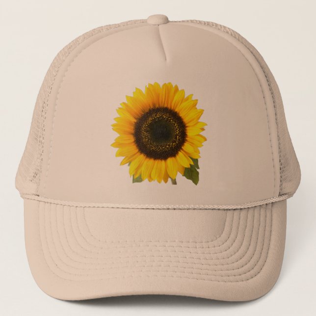 Sonnenblume Truckerkappe (Vorderseite)