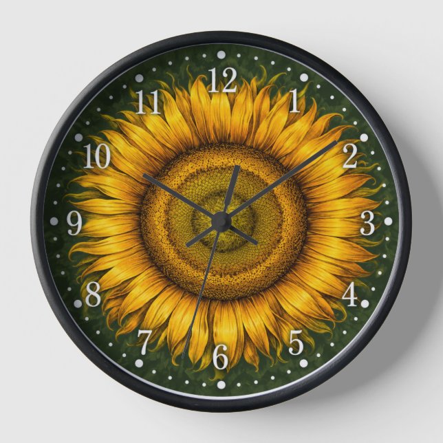 Sonnenblume Uhr (Vorderseite)