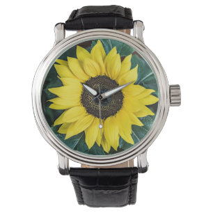 Sonnenblume-Uhr Armbanduhr
