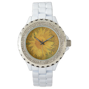 Sonnenblume-Uhr Armbanduhr