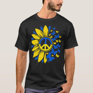 Sonnenblume Ukraine ukrainische Flagge Ukraine Fla T-Shirt