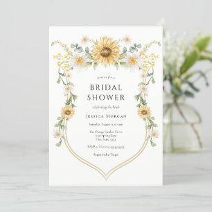 Sonnenblume und Daisy Bridal Dusche Einladung