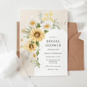 Sonnenblume und Daisy Bridal Dusche Einladung
