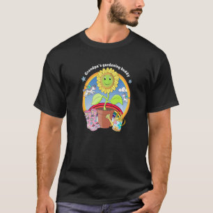 Sonnenblume und Einhörner Opa's Gartenfreund T-Shirt