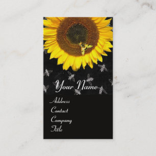 SONNENBLUME UND HONENBIE, BLÜHEN, BLÜHEN VISITENKARTE