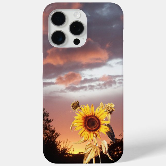 SONNENBLUME UND PINK SOMMERSONNE Case-Mate iPhone HÜLLE (Rückseite)