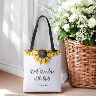 Sonnenblume Ur-Ur-Oma der Braut  Tasche