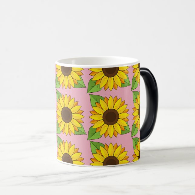 Sonnenblume Verwandlungstasse (VorderseiteRechts)