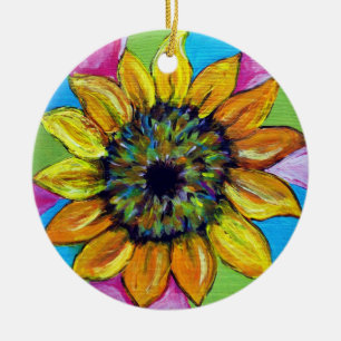 Sonnenblume-Verzierung Keramikornament