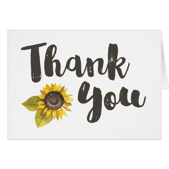 Sonnenblume Vielen Dank (Vorderseite (Horizontal))