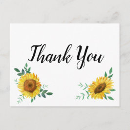 Sonnenblume Vielen Dank Anmerkungen Postkarte