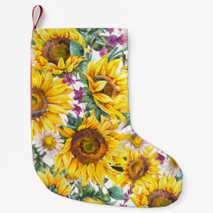 Sonnenblume Vintag: Gelbblüte im Sommer. Kleiner Weihnachtsstrumpf