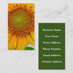 Sonnenblume Visitenkarte
