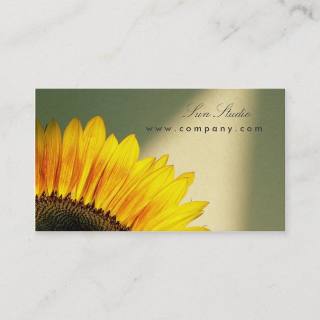 Sonnenblume-Visitenkarte Visitenkarte (Vorderseite)